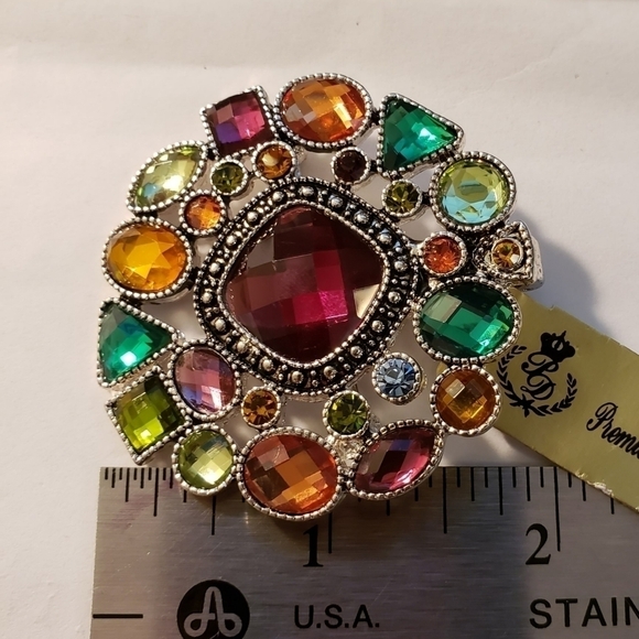 Premier Designs Hidden Gems Pin Brooch Enhancer NWT New Tags - Picture 4 of 5